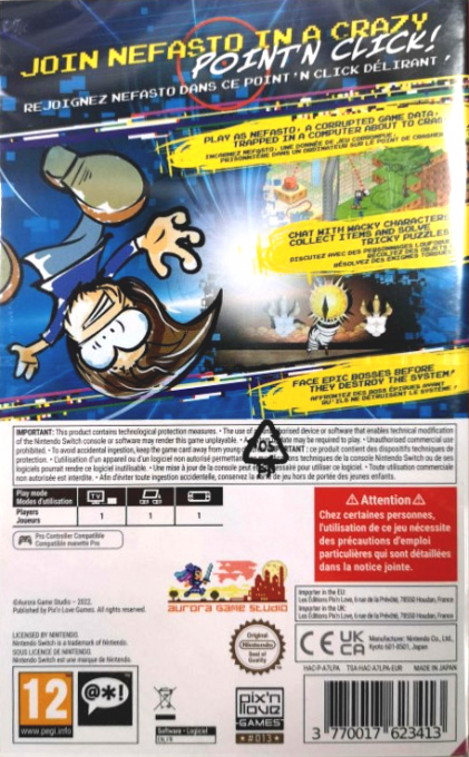 Nefasto's Misadventure — box-2D-back (EU)