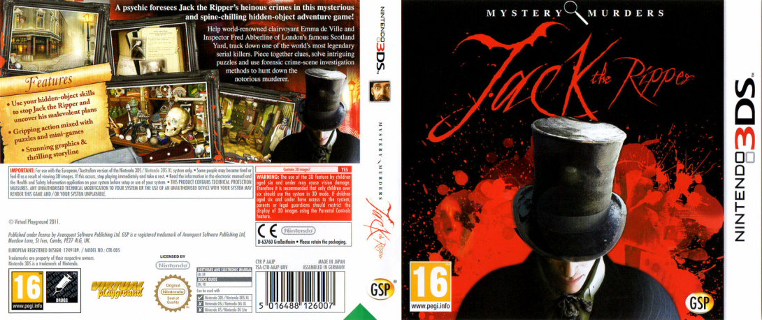 Mystery Murders - Jack The Ripper — box-texture (EU)