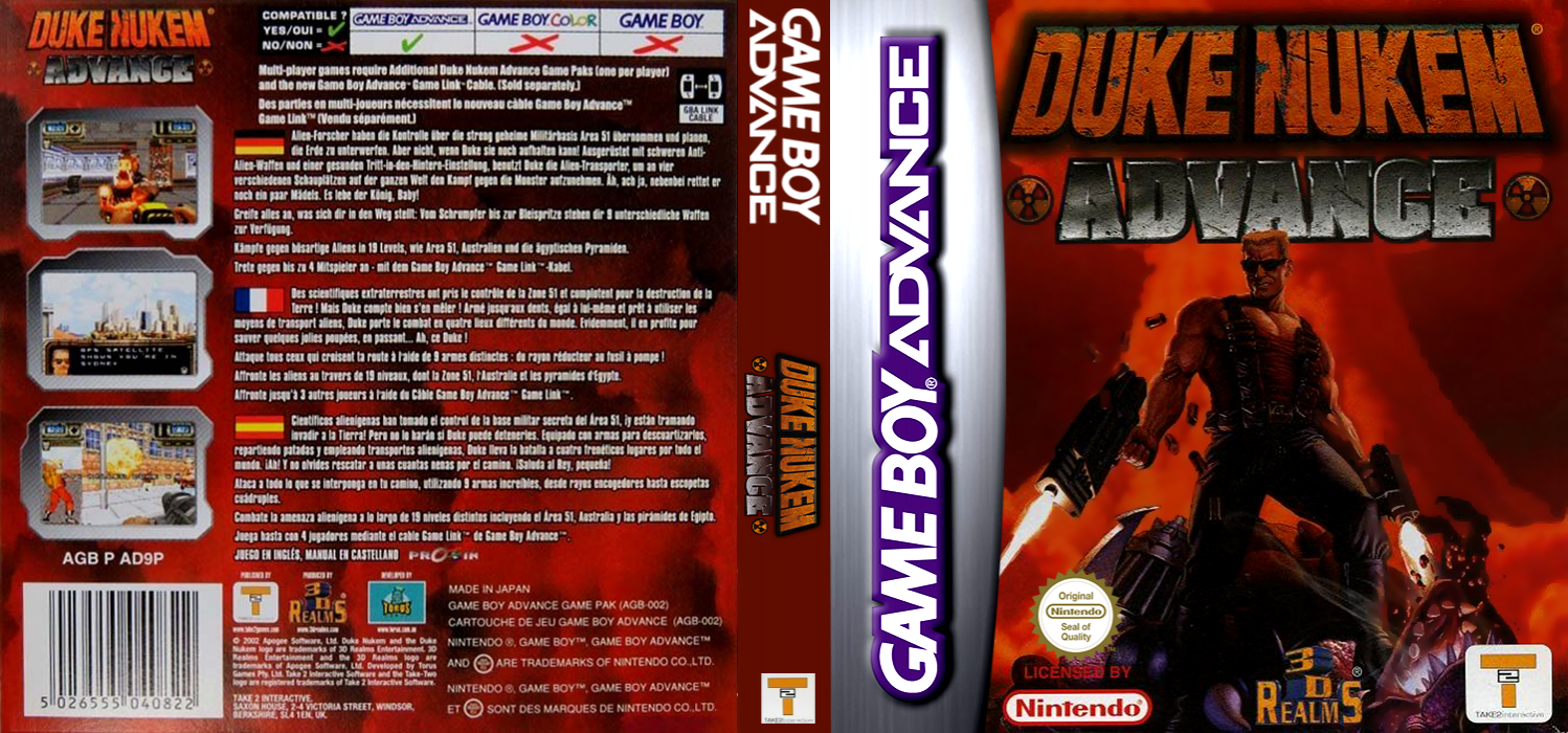 Duke Nukem Advance — box-texture (EU)