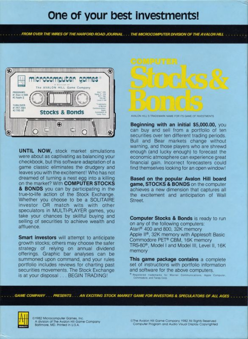 Computer Stocks And Bonds — box-2D-back (US)