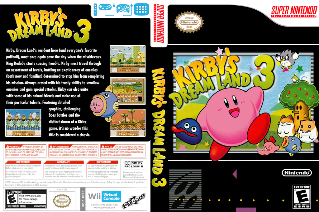 Kirby's Dream Land 3 — box-texture (US)