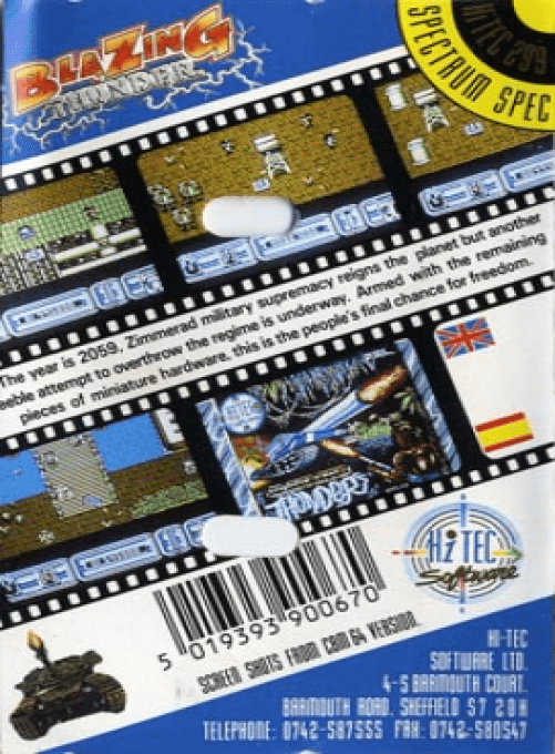 Blazing Thunder — box-2D-back (EU)