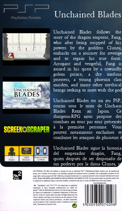 Unchained Blades — box-2D-back (SS)