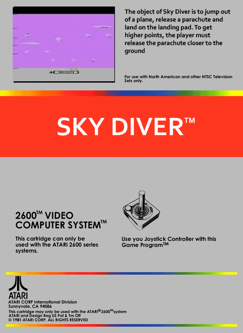 Sky Diver — box-2D-back (CUS)