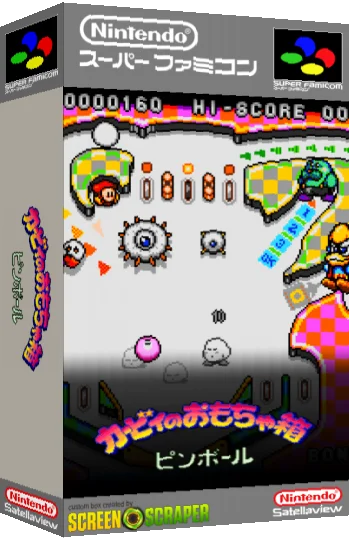 Kirby No Omochabako - Pinball — box-3D (SS)