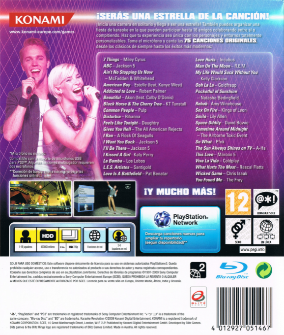 Karaoke Revolution — box-2D-back (SP)