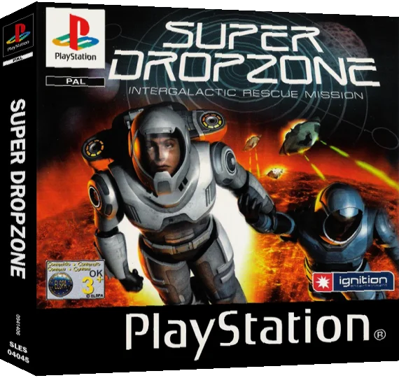Super Dropzone - Intergalactic Rescue Mission — box-3D (EU)
