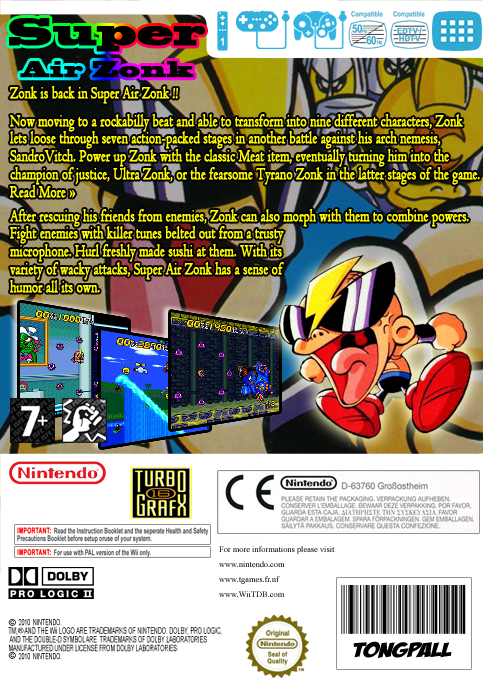 Super Air Zonk - Rockabilly Paradise — box-2D-back (EU)