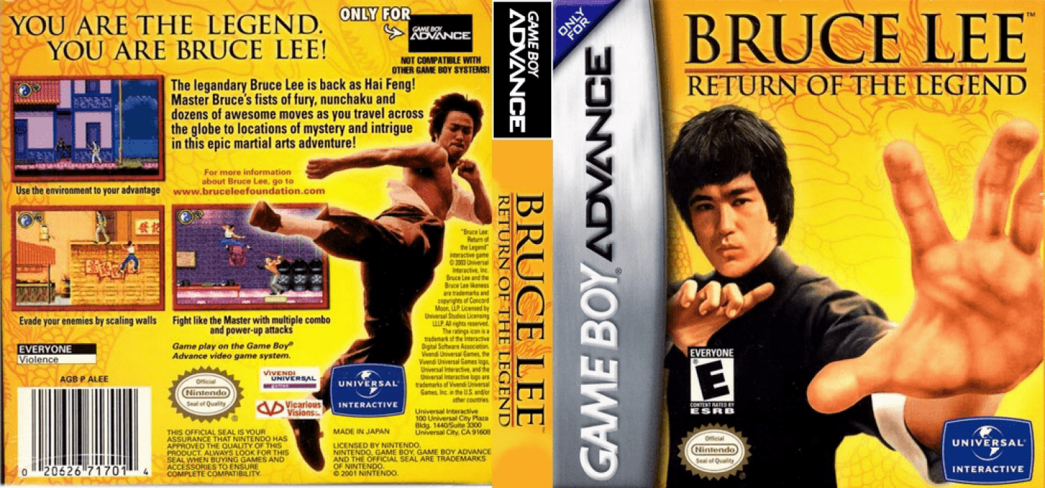 Bruce Lee - Return of the Legend — box-texture (US)