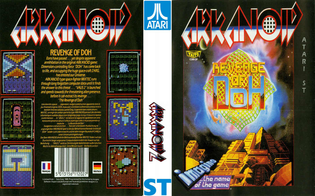 Arkanoid - Revenge Of Doh — box-texture (EU)