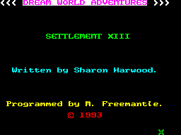 Settlement XIII — sstitle (WOR)