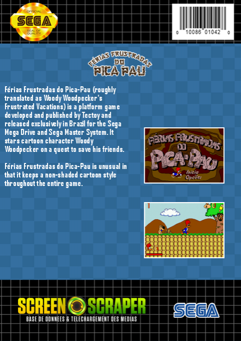 Ferias Frustradas Do Pica-pau — box-2D-back (SS)