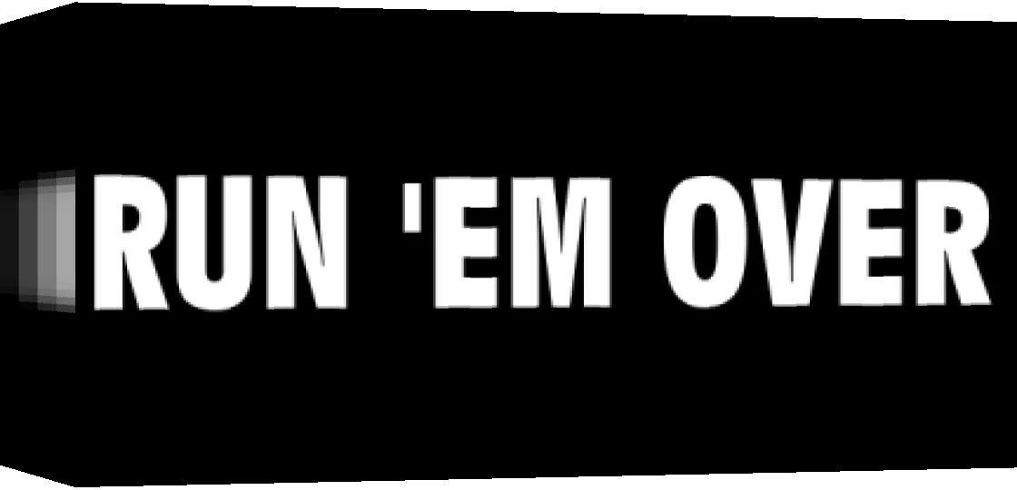 Run 'em Over — box-3D (WOR)
