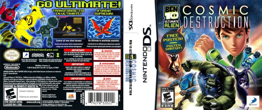 Ben 10 - Ultimate Alien - Cosmic Destruction — box-texture (US)
