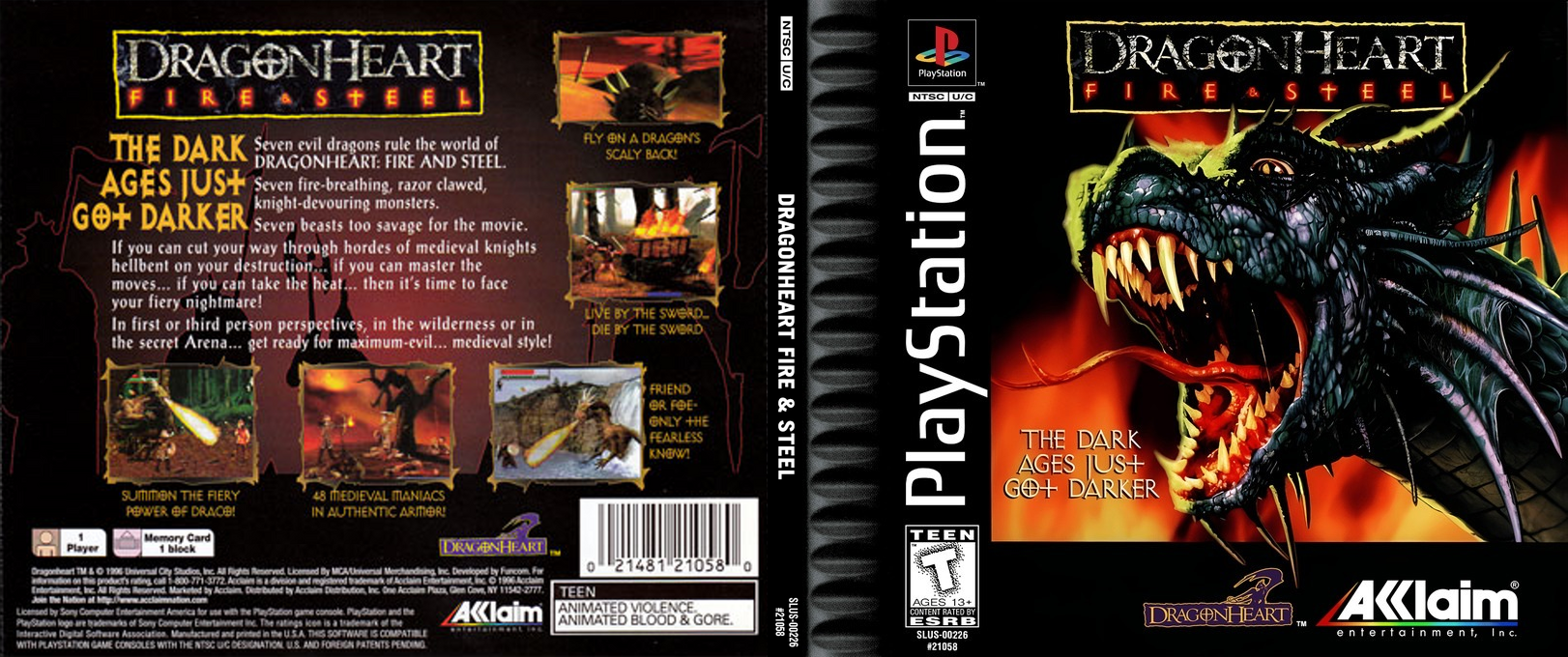 Dragonheart - Fire And Steel — box-texture (US)