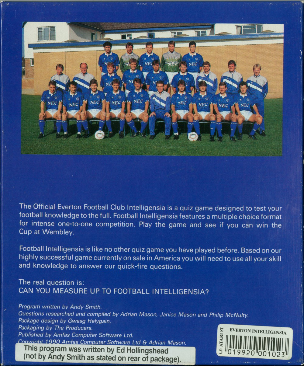 Official Everton F.C. Intelligensia, The — box-2D-back (UK)