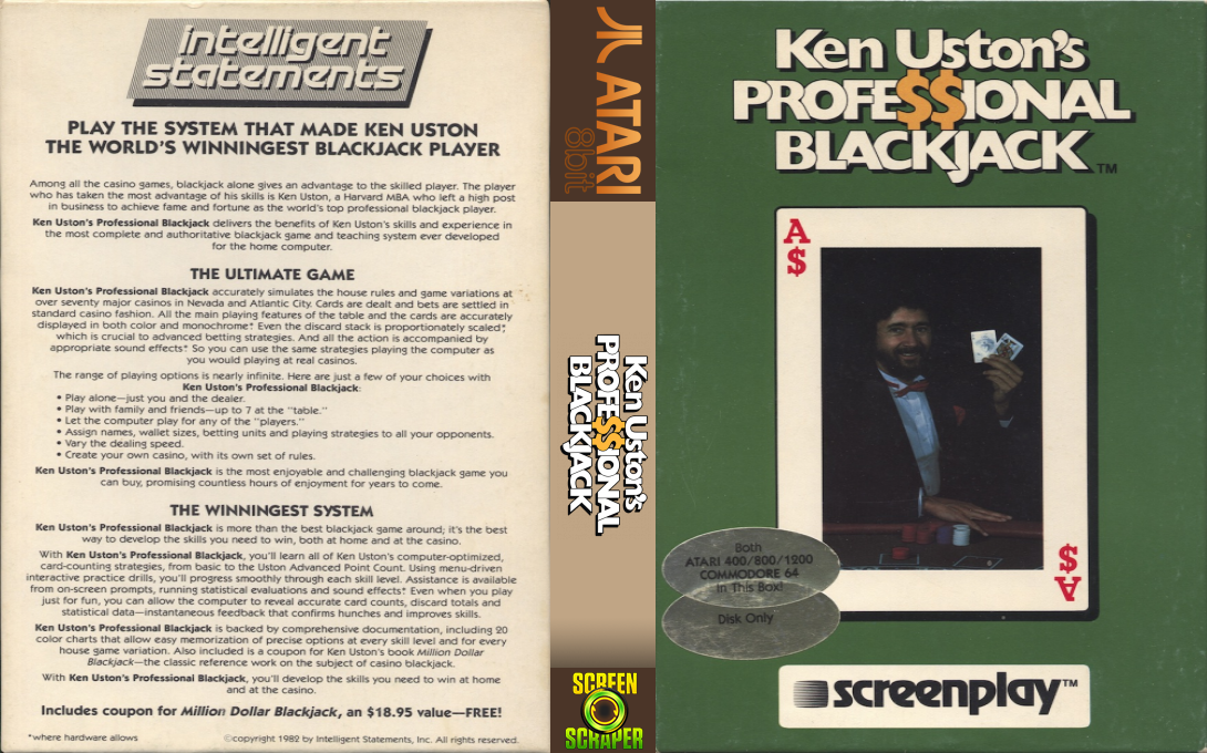 Ken Uston's Professional Blackjack — box-texture (US)