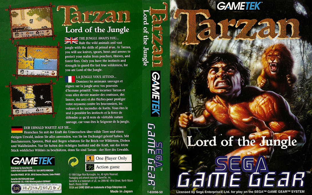 Tarzan - Lord Of The Jungle — box-texture (EU)