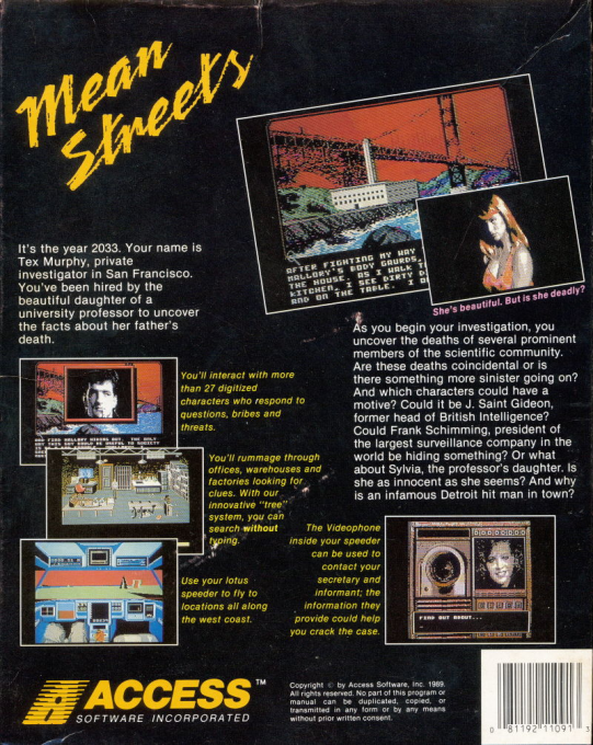 Mean Streets — box-2D-back (US)