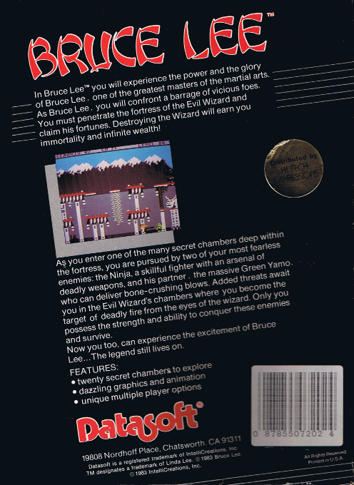 Bruce Lee — box-2D-back (US)