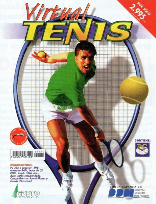 Virtual Tennis box art