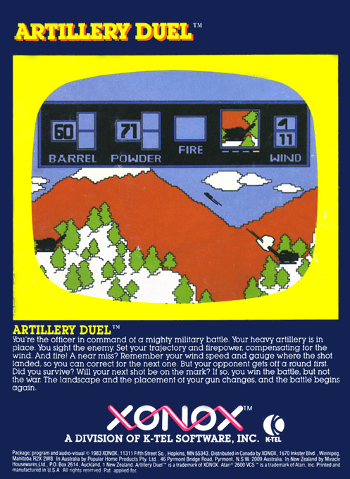 Artillery Duel — box-2D-back (US)