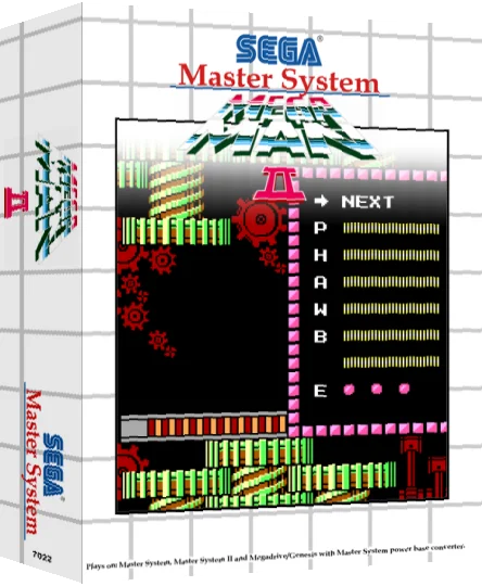 Mega Man II — box-3D (SS)