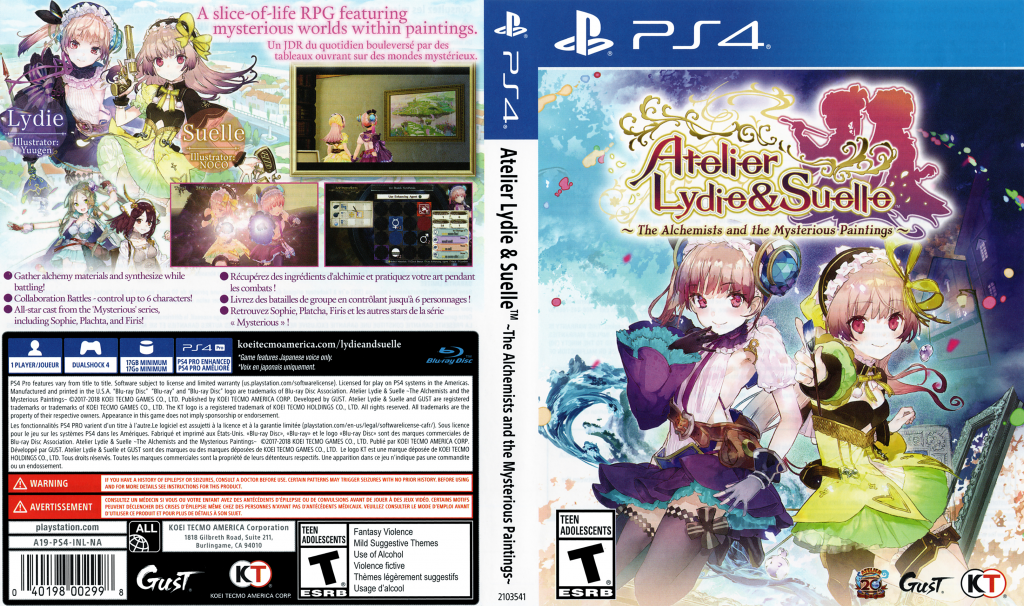 Atelier Lydie & Suelle - The Alchemists and the Mysterious Paintings — box-texture (US)