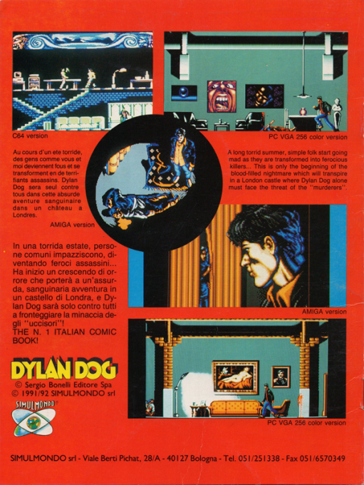 Dylan Dog - Murderers — box-2D-back (EU)