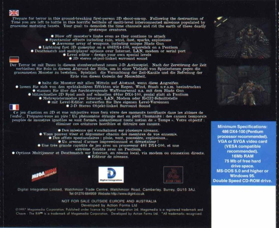 Chasm - The Rift — box-2D-back (EU)