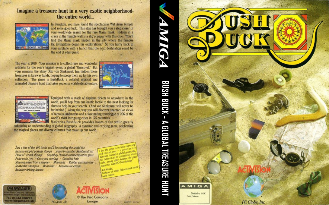 Bush Buck - A Global Treasure Hunt — box-texture (WOR)