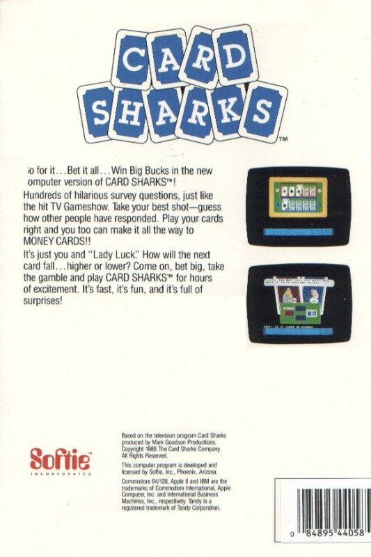 Card Sharks — box-2D-back (US)
