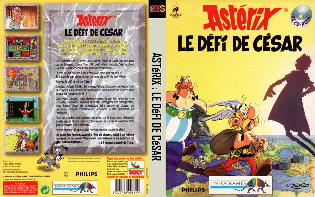 Asterix - Caesar's Challenge — box-texture (FR)