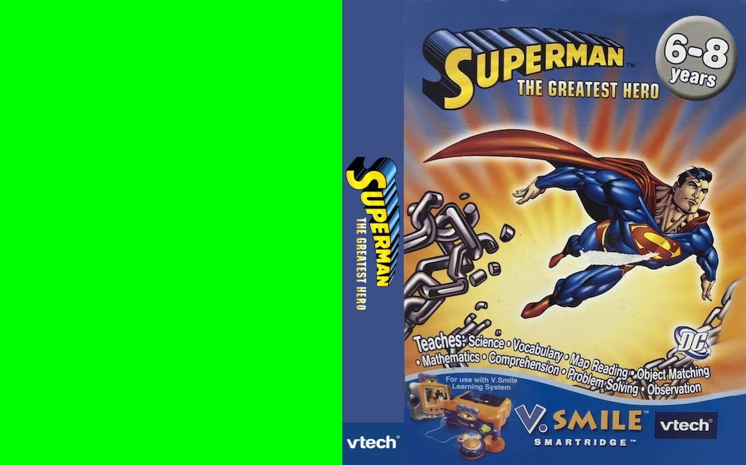Superman - The Greatest Hero — box-texture (US)