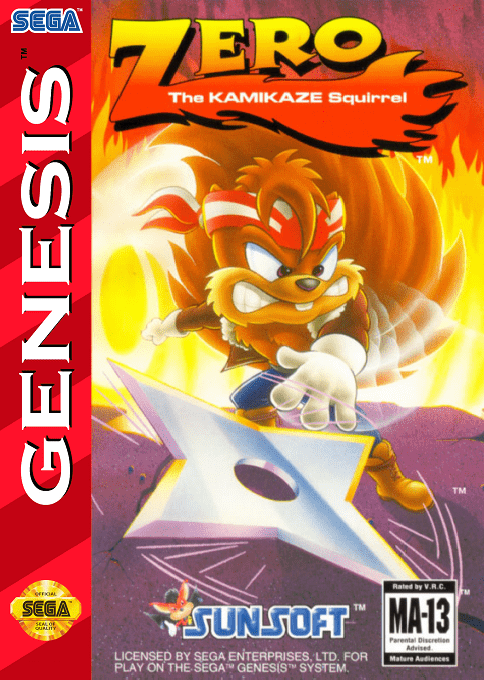 Zero the Kamikaze Squirrel box art