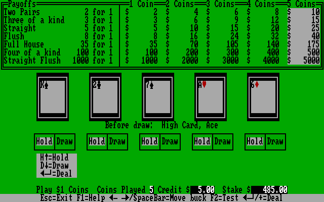 Vegas Pro Video Poker — ss (WOR)
