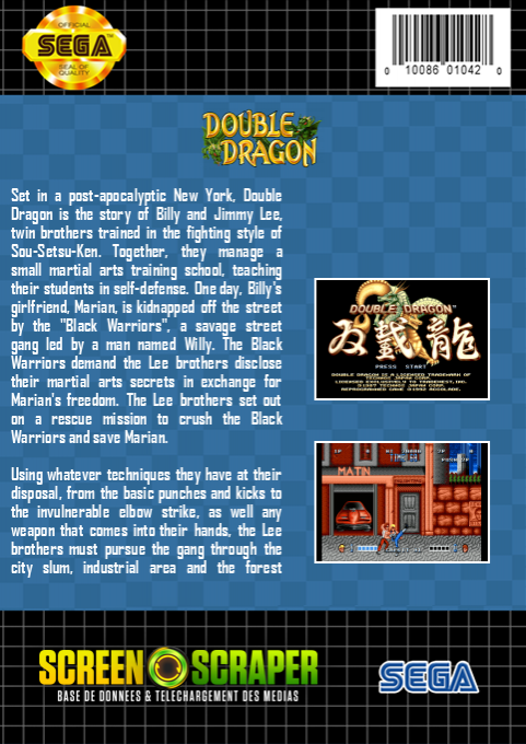 Double Dragon — box-2D-back (SS)