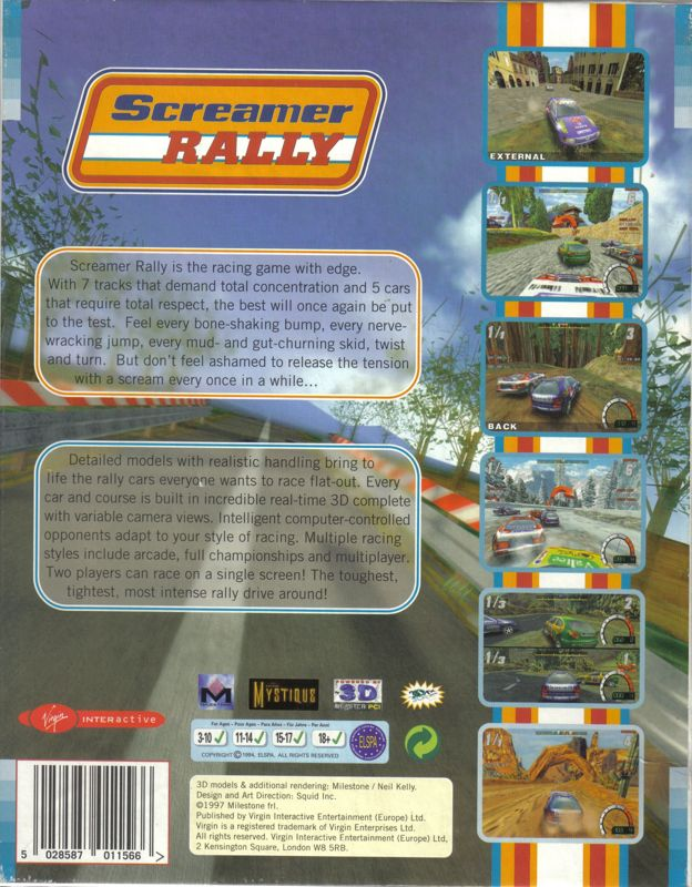 Screamer Rally — box-2D-back (EU)