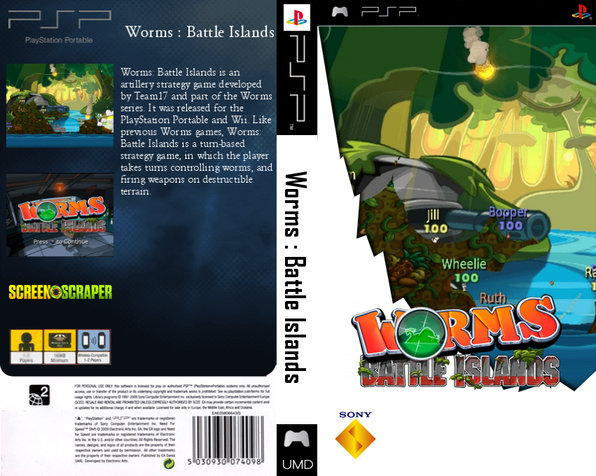 Worms - Battle Islands — box-texture (SS)