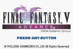Final Fantasy V Advance — sstitle (JP)