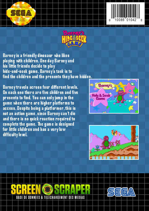 Barney's Hide And Seek Game — box-2D-back (SS)