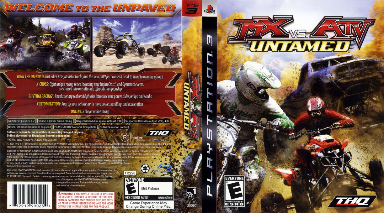 MX vs. ATV Untamed — box-texture (US)