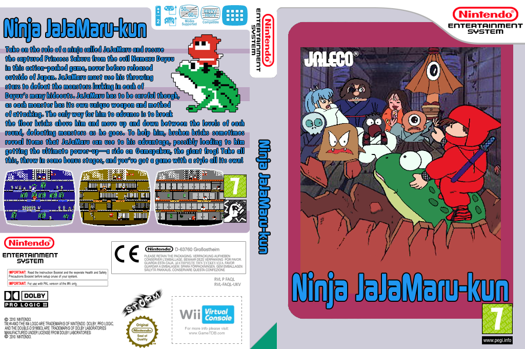 Ninja JaJaMaru-kun — box-texture (EU)