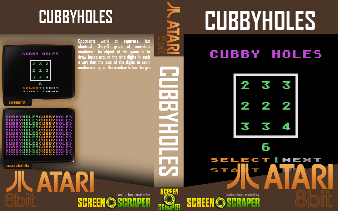 Cubbyholes — box-texture (SS)