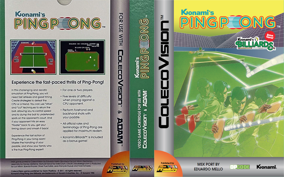 Konami's Ping Pong — box-texture (WOR)