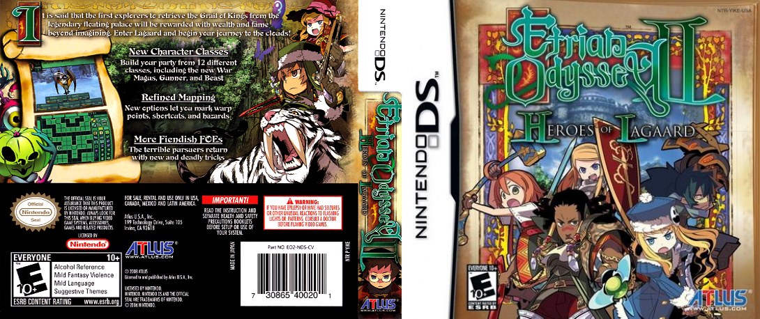 Sekaiju no Meikyuu II - Shoou no Seihai — box-texture (US)