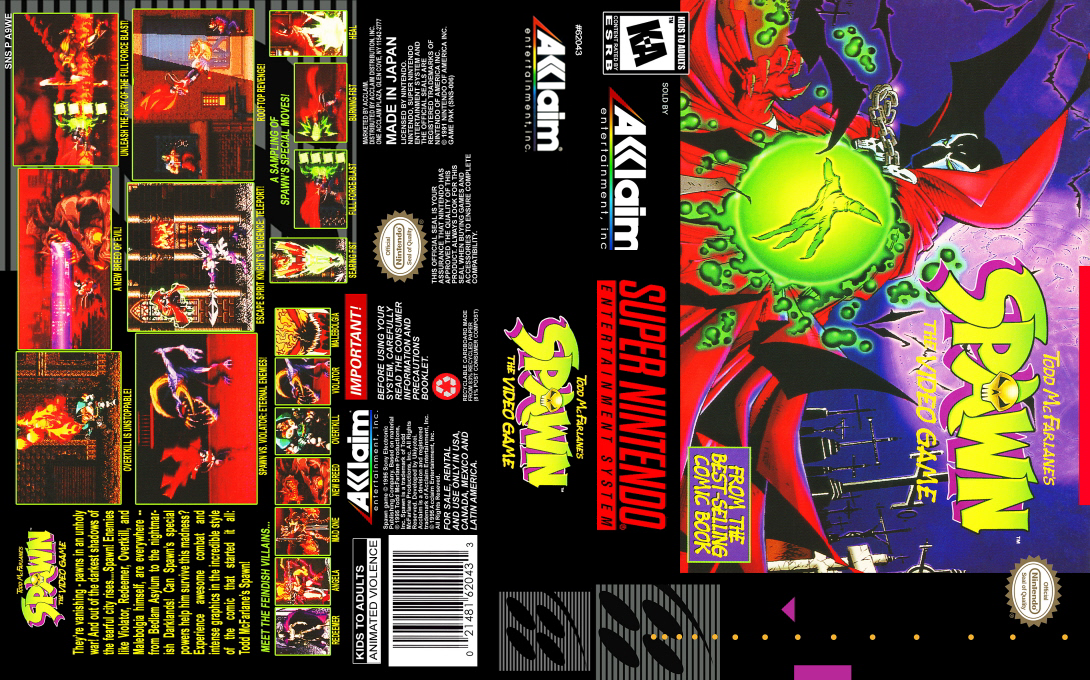 Todd Mcfarlane's Spawn - The Video Game — box-texture (US)