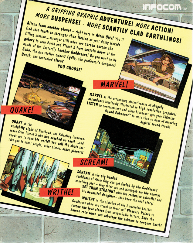 Leather Goddesses of Phobos! 2 - Gas Pump Girls Meet the Pulsating Inconvenience from Planet X — box-2D-back (US)