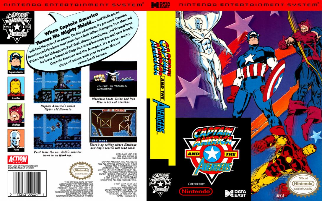 Captain America and the Avengers — box-texture (US)