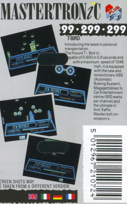 T-bird — box-2D-back (EU)